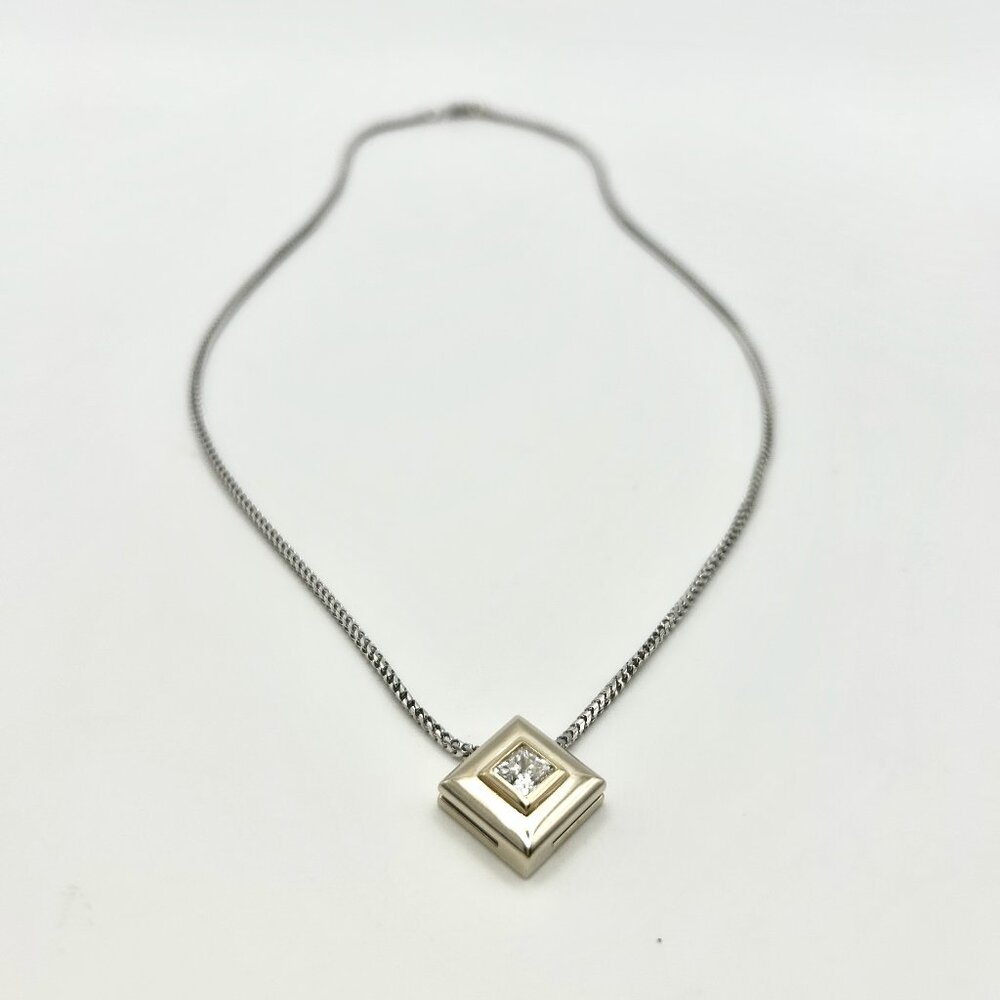 14K Diamond Pendant Necklace - Picture 5 of 13